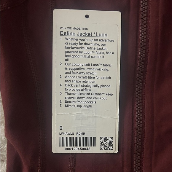 lululemon define jacket - Picture 2 of 3